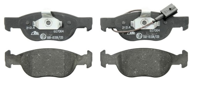 Set plăcuțe frână ATE, față , pentru: FIAT BRAVA, BRAVO I, MAREA, PUNTO; LANCIA DELTA II 1.2-2.4D 06.93-03.12