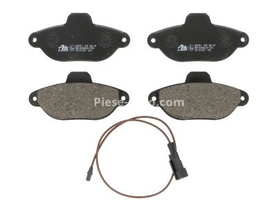 Set plăcuțe frână ATE, față , pentru: FIAT PANDA, PUNTO, SEICENTO / 600; FORD KA; LANCIA Y 0.9-1.7D 09.93-