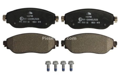 Set plăcuțe frână ATE, față , pentru: FIAT TALENTO; NISSAN NV300; OPEL VIVARO B; RENAULT TRAFIC III 1.6D/2.0D 05.14-