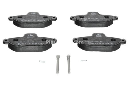 Set plăcuțe frână ATE, față (cu accesorii), pentru: FIAT PANDA, PANDA/HATCHBACK, PUNTO, SEICENTO / 600; FORD KA 0.9-1.4 11.97- 3
