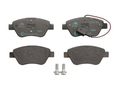 Set plăcuțe frână ATE, față (cu șuruburi ghidare etrier), pentru: FIAT BRAVO II, SIENA, STILO 1.2-1.6 11.00-12.14