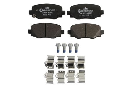 Set plăcuțe frână ATE, spate  , pentru: FIAT 500X; JEEP RENEGADE 1.0-2.0D 07.14-