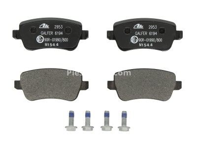 Set plăcuțe frână ATE, spate  (cu șuruburi ghidare etrier), pentru: FIAT CROMA, CROMA/KOMBI 1.8-2.4D 06.05-12.11