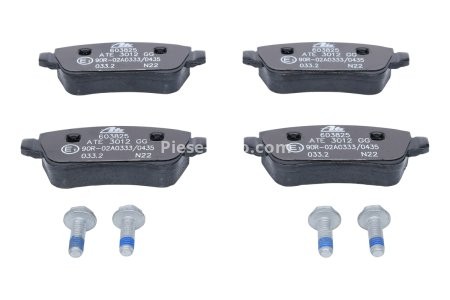 Set plăcuțe frână ATE, spate  (cu șuruburi ghidare etrier), pentru: FIAT CROMA, CROMA/KOMBI 1.8-2.4D 06.05-12.11 3