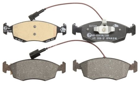 Set plăcuțe frână ATE, față , pentru: FIAT 500, 500 C, GRANDE PUNTO, PUNTO, PUNTO EVO, PUNTO EVO/HATCHBACK, PUNTO/HATCHBACK 0.9-1.4LPG 07.07-