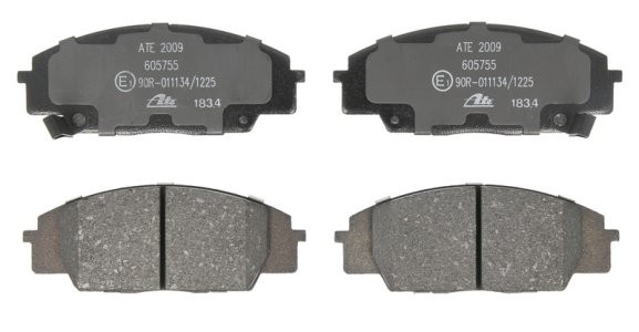 Set plăcuțe frână ATE, față , pentru: HONDA CIVIC VII, CIVIC VIII, S2000 1.4-2.2 06.99-