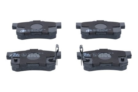 Set plăcuțe frână ATE, spate  , pentru: HONDA ACCORD VII, CIVIC VII, CR-V II, FR-V, LEGEND II, LEGEND III, ODYSSEY, SHUTTLE, STREAM; SUZUKI SWIFT III 1.3D-3.5 01.91- 3