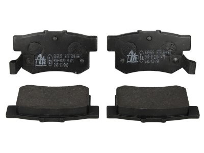 Set plăcuțe frână ATE, spate  , pentru: HONDA ACCORD IV, ACCORD V, ACCORD VI, CIVIC III, CIVIC IV, CIVIC IX, CIVIC VI, CIVIC VII, CIVIC VIII, INSIGHT, INTEGRA 1.3-3.2 10.84-