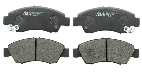 Set plăcuțe frână ATE, față , pentru: HONDA CAPA, CITY IV, CITY V, CIVIC V, CIVIC VI, JAZZ II, JAZZ III, LOGO, ODYSSEY 1.2-3.5 10.91- 1