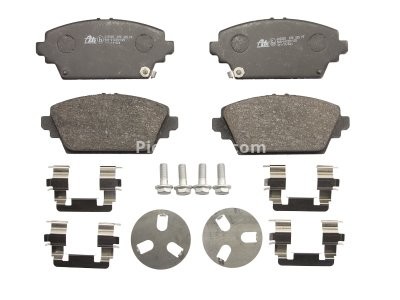 Set plăcuțe frână ATE, față (cu accesorii; cu șuruburi ghidare etrier), pentru: HONDA ACCORD VI; MG MG ZR, MG ZS; NISSAN ALMERA TINO, PRIMERA 1.4-2.5 03.97-