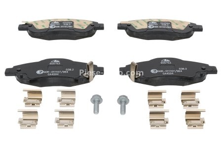 Set plăcuțe frână ATE, față (cu accesorii; cu șuruburi ghidare etrier), pentru: HONDA CR-V II, CR-V III, CR-V IV 1.6D-2.4 09.01- 3