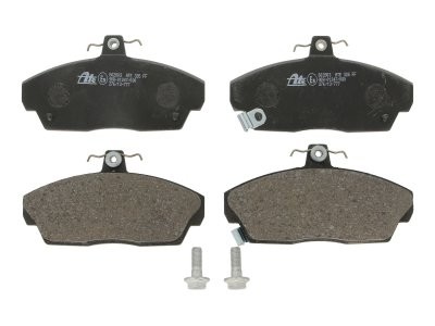 Set plăcuțe frână ATE, față (cu șuruburi ghidare etrier), pentru: HONDA CIVIC VI, CIVIC VII, CONCERTO; MG MG ZR; ROVER 200, 200 II, 25 I, 400, 400 II, 45 I 1.1-2.2D 08.89-