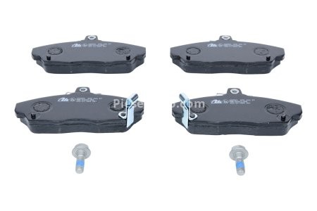 Set plăcuțe frână ATE, față (cu șuruburi ghidare etrier), pentru: HONDA CIVIC VI, CIVIC VII, CONCERTO; MG MG ZR; ROVER 200, 200 II, 25 I, 400, 400 II, 45 I 1.1-2.2D 08.89- 3