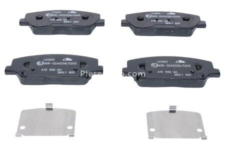 Set plăcuțe frână ATE din ceramică, față , pentru: HYUNDAI GENESIS, I30; KIA CEE'D, PRO CEE'D 1.4-2.0 11.11- 3