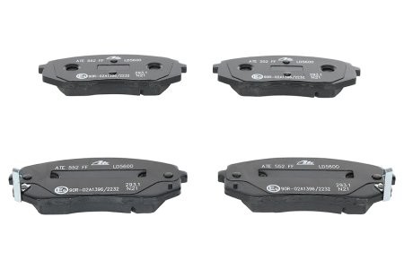 Set plăcuțe frână ATE din ceramică, față , pentru: HYUNDAI IX35, TUCSON, TUCSON/SUV; KIA CADENZA I, CADENZA II, CARENS III, SPORTAGE II, SPORTAGE III, SPORTAGE IV 1.6-3.5 09.04- 3