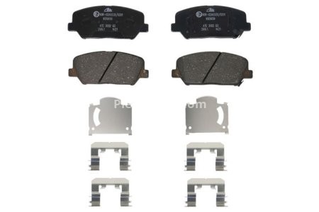 Set plăcuțe frână ATE, față , pentru: HYUNDAI GENESIS, I30, VELOSTER; KIA CEE'D, OPTIMA, PRO CEE'D 1.0-3.8 01.08-