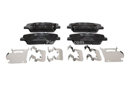 Set plăcuțe frână ATE, față , pentru: HYUNDAI GENESIS, I30, VELOSTER; KIA CEE'D, OPTIMA, PRO CEE'D 1.0-3.8 01.08- 3