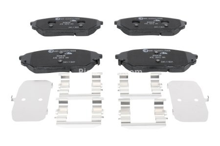 Set plăcuțe frână ATE, față (cu accesorii; cu un tampon de amortizare), pentru: HYUNDAI IX55 3.0D/3.8 01.07- 3