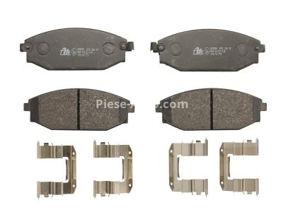Set plăcuțe frână ATE, față (cu accesorii), pentru: HYUNDAI GALLOPER II 2.5D/2.6D/3.0 08.98-12.03