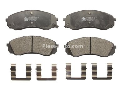 Set plăcuțe frână ATE, față (cu accesorii), pentru: HYUNDAI H-1 CARGO, H-1 TRAVEL; KIA CARNIVAL III; TOYOTA PROACE, PROACE VERSO 2.0D-2.9D 04.06-