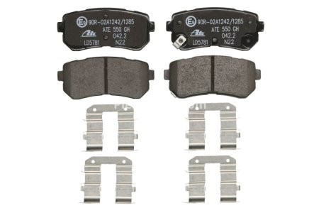 Set plăcuțe frână ATE, spate  , pentru: HYUNDAI CRETA, IX20, KONA, KONA/SUV, TUCSON; KIA PICANTO II, SOUL II 1.0-2.0 11.10-