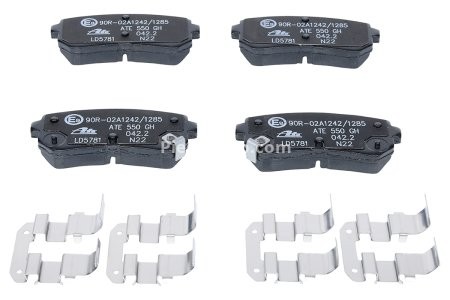 Set plăcuțe frână ATE, spate  , pentru: HYUNDAI CRETA, IX20, KONA, KONA/SUV, TUCSON; KIA PICANTO II, SOUL II 1.0-2.0 11.10- 3