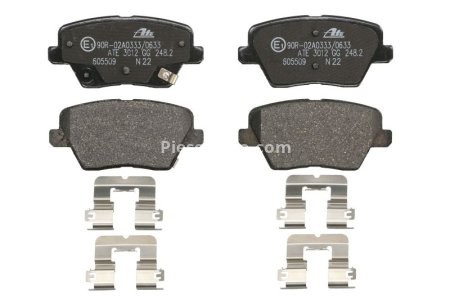 Set plăcuțe frână ATE, spate  , pentru: HYUNDAI I30; KIA CEED, PROCEED, XCEED 1.0-1.6H 11.16-