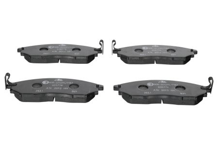 Set plăcuțe frână ATE, față , pentru: NISSAN MURANO I, MURANO II, NAVARA, NP300 NAVARA, PATHFINDER III, QASHQAI I, SKYLINE 1.6-5.6 02.01- 3