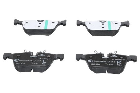 Set plăcuțe frână ATE din ceramică, spate , pentru: VOLVO S60 III, S90 II, V60 II, V90 II, XC60 II, XC90 II; JAGUAR E-PACE, F-PACE, XE, XF II, XF SPORTBRAKE 1.5H-3.0DH 06.11- 2