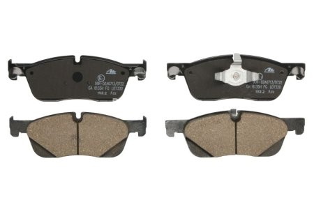 Set plăcuțe frână ATE, față , pentru: JAGUAR E-PACE; LAND ROVER DISCOVERY SPORT, RANGE ROVER EVOQUE 1.5H-2.2D 06.11-