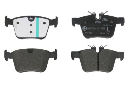 Set plăcuțe frână ATE, spate  , pentru: VOLVO S60 III, S90 II, V60 II, V90 II, XC40, XC60 II, XC90 II; JAGUAR E-PACE, F-PACE, I-PACE, XE, XF II, XF SPORTBRAKE 1.5H-Electric 06.11-