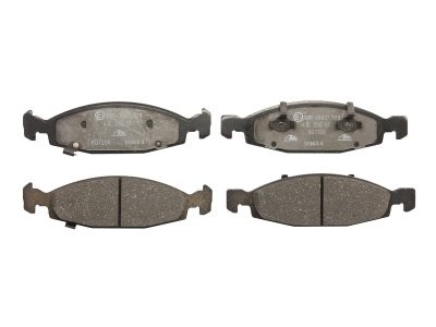 Set plăcuțe frână ATE, față (cu un tampon de amortizare), pentru: JEEP CHEROKEE, GRAND CHEROKEE II 2.5-4.7 01.88-09.05