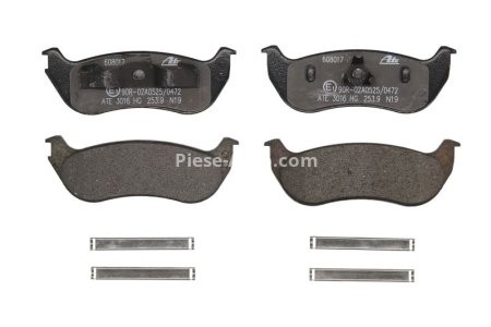 Set plăcuțe frână ATE, spate  , pentru: JEEP CHEROKEE 2.4-3.7 10.96-01.08