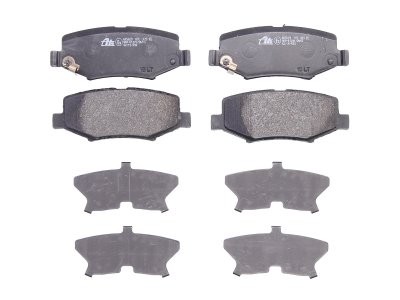 Set plăcuțe frână ATE, spate  (cu un tampon de amortizare), pentru: JEEP CHEROKEE, WRANGLER III 2.8D-3.8 04.07-