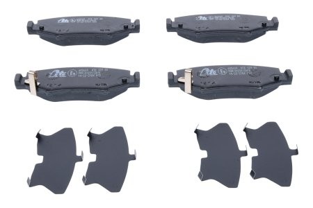 Set plăcuțe frână ATE, spate  (cu un tampon de amortizare), pentru: JEEP CHEROKEE, WRANGLER III 2.8D-3.8 04.07- 3