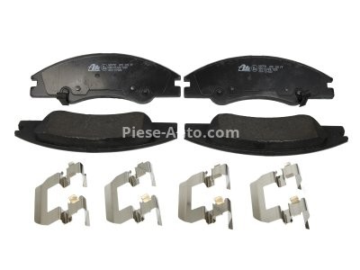 Set plăcuțe frână ATE, față (cu accesorii), pentru: KIA CERATO I, RIO I 1.3-2.0D 08.00-12.09