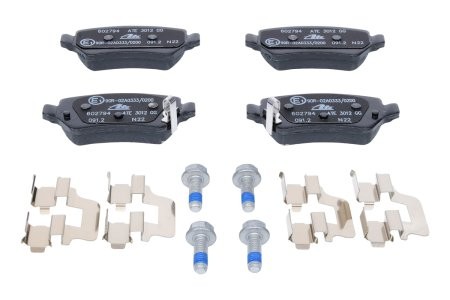 Set plăcuțe frână ATE, spate  , pentru: KIA CEE'D, PRO CEE'D 1.0-1.6D 05.12-07.18 3