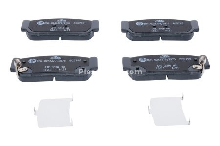 Set plăcuțe frână ATE, spate  , pentru: KIA SORENTO I; SSANGYONG KYRON, REXTON / REXTON II, RODIUS I, RODIUS II, STAVIC 2.0D-3.5 04.02- 3