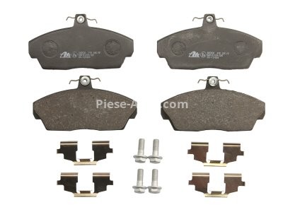 Set plăcuțe frână ATE, față (cu accesorii; cu șuruburi ghidare etrier), pentru: LAND ROVER FREELANDER I 1.8/2.0D/2.5 02.98-10.06