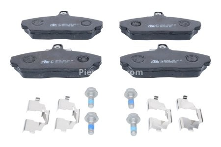Set plăcuțe frână ATE, față (cu accesorii; cu șuruburi ghidare etrier), pentru: LAND ROVER FREELANDER I 1.8/2.0D/2.5 02.98-10.06 3