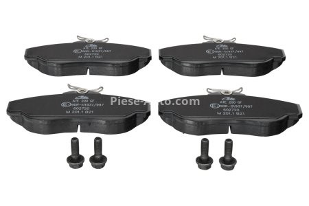 Set plăcuțe frână ATE, față (cu șuruburi ghidare etrier), pentru: LAND ROVER DISCOVERY II, RANGE ROVER II 2.5D-4.6 07.94-06.04 3