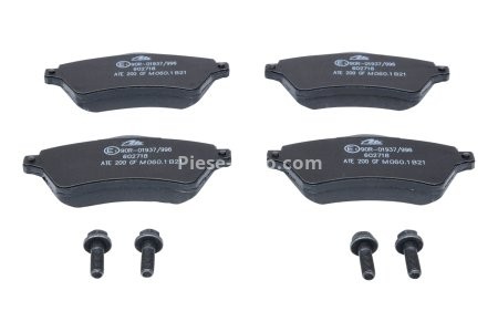 Set plăcuțe frână ATE, față (cu șuruburi ghidare etrier), pentru: LAND ROVER FREELANDER I 1.8/2.0D/2.5 04.98-10.06 3