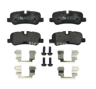 Set plăcuțe frână ATE, spate  (cu accesorii; cu șuruburi ghidare etrier), pentru: LAND ROVER DISCOVERY IV, RANGE ROVER III, RANGE ROVER SPORT I 3.0-5.0 04.06-12.18