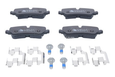 Set plăcuțe frână ATE, spate  (cu accesorii; cu șuruburi ghidare etrier), pentru: LAND ROVER DISCOVERY IV, RANGE ROVER III, RANGE ROVER SPORT I 3.0-5.0 04.06-12.18 3