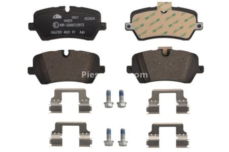 Set plăcuțe frână ATE, spate  (cu accesorii), pentru: LAND ROVER DEFENDER, DISCOVERY V, RANGE ROVER IV, RANGE ROVER SPORT II; PORSCHE 918 SPYDER 2.0-5.0 08.12-