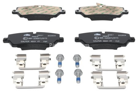 Set plăcuțe frână ATE, spate  (cu accesorii), pentru: LAND ROVER DEFENDER, DISCOVERY V, RANGE ROVER IV, RANGE ROVER SPORT II; PORSCHE 918 SPYDER 2.0-5.0 08.12- 3