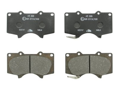 Set plăcuțe frână ATE, față , pentru: LEXUS GX, LX; MITSUBISHI PAJERO IV, PAJERO SPORT II; TOYOTA 4 RUNNER IV, 4 RUNNER V, FJ CRUISER, FORTUNER, HILUX, HILUX VII, HILUX VIII 2.4D-5.7ALK 02.99-