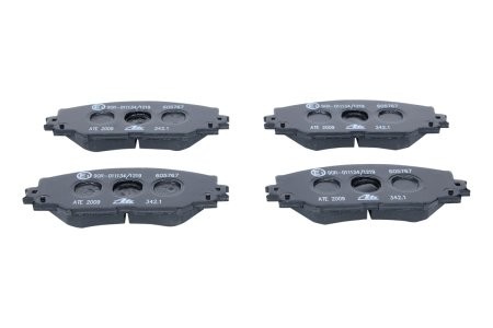 Set plăcuțe frână ATE, față , pentru: LEXUS HS; PONTIAC VIBE; SUBARU TREZIA; TOYOTA ALLION II, AURIS, COROLLA, MATRIX, NOAH/VOXY, PREMIO, RAV 4 III, RAV 4 IV, URBAN CRUISER 1.3-3.5 11.05- 3