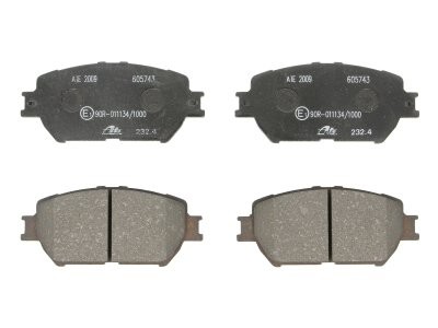 Set plăcuțe frână ATE, față , pentru: LEXUS IS II; TOYOTA CAMRY, MARK X I, WISH 1.8-3.3 08.01-03.13