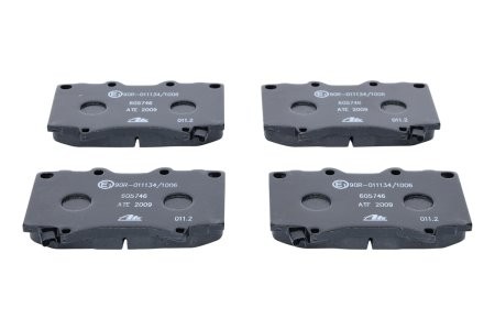 Set plăcuțe frână ATE, față , pentru: LEXUS LX; TOYOTA LAND CRUISER, LAND CRUISER 100, TUNDRA 3.4/4.2D/4.7 01.90- 3